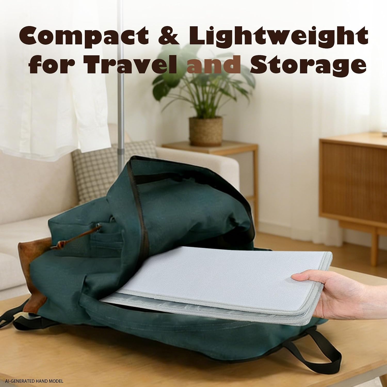 Over the Door Ironing Board, Foldable Steam Board for Clothes, Over the Door Steamer Pad and Hanging Steamer Board, Portable Garment Steamer Pad with Heat-Resistant Surface