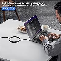 Vista 6 de P45W 15V 3A Compatible con Microsoft Surface Pro 3/5/6/7Go3/2/1 Laptop 4/3/2/1 Tipo-C a Surface Cable Trenzado de Nylon Fuente de Alimentación