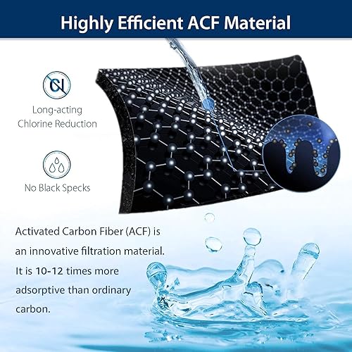 Miniatura 43 de Waterdrop Filtro de agua para grifo de fregadero, acero inoxidable giratorio de 360°, purificador de agua certificado NSF para fregadero de cocina