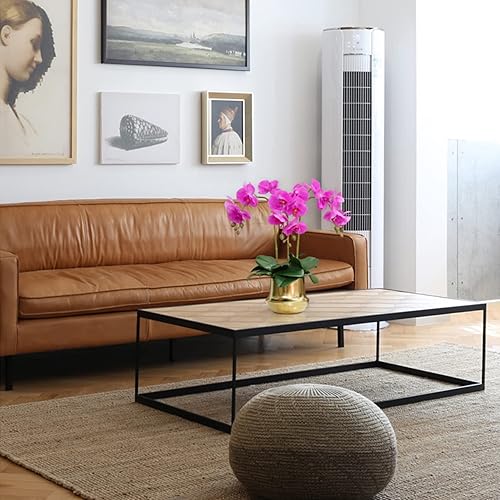 Miniatura 52 de FagusHome Phalaenopsis - Flores artificiales de 32 pulgadas, 6 piezas de orquídeas artificiales con tallo para decoración del hogar (rosa)