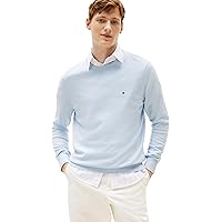 Tommy Hilfiger Uomo Pullover Essential Cotton con Scollo Rotondo