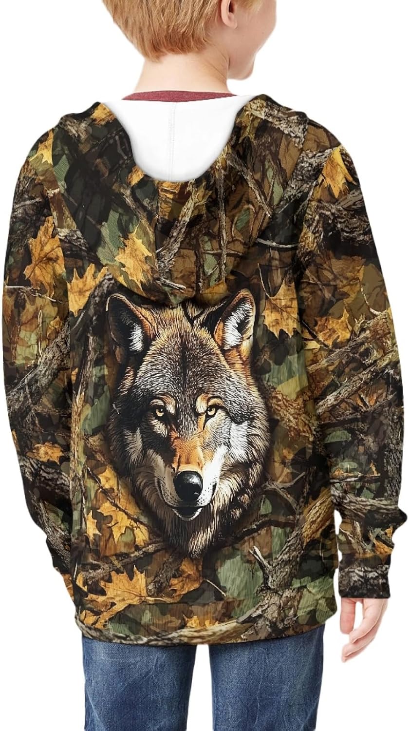 Boys Girls Zip Up Hoodie for Kids Hooded Sweatshirts