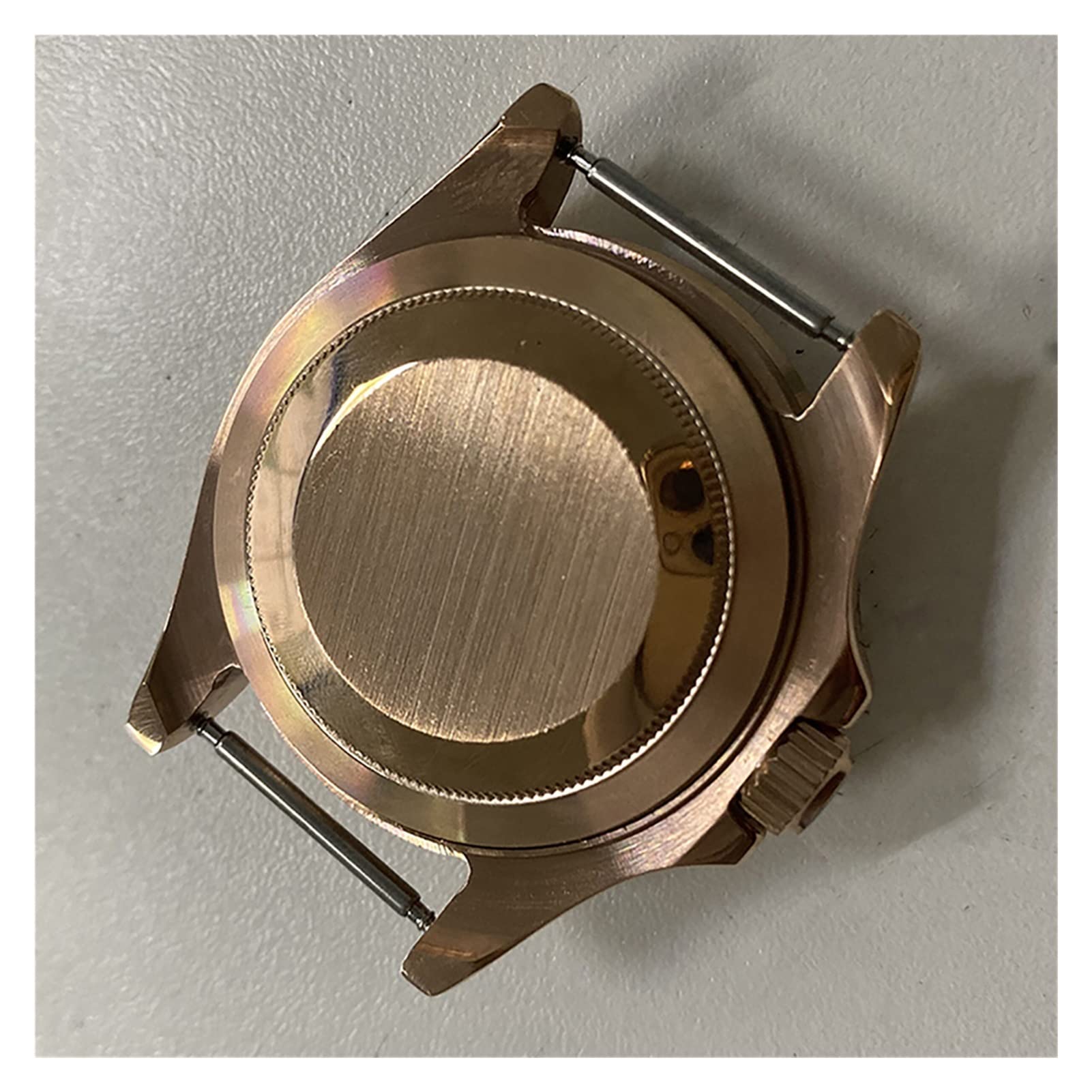 Caja de Reloj de Acero Inoxidable de 40 mm Compatible con Movimiento mecánico automático Mingzhu 2813. Tapa para Relojes 8215, 8200 y 821A. Accesorios para Relojes.