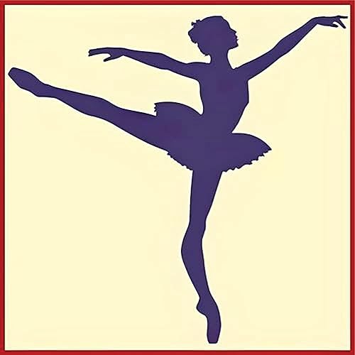 Miniatura 2 de Silhouette Ballerina Stencil Template – 6" x 6" Reusable Mylar for Shadow Art, Head Profile Cameo, Ballet Dancer Silhouette Crafts, DIY Decor