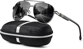 Polarized Aviator Sunglasses for Men Women- Fashion Shades Retro Sun Glasses Driving Fishing Golf UV Protection