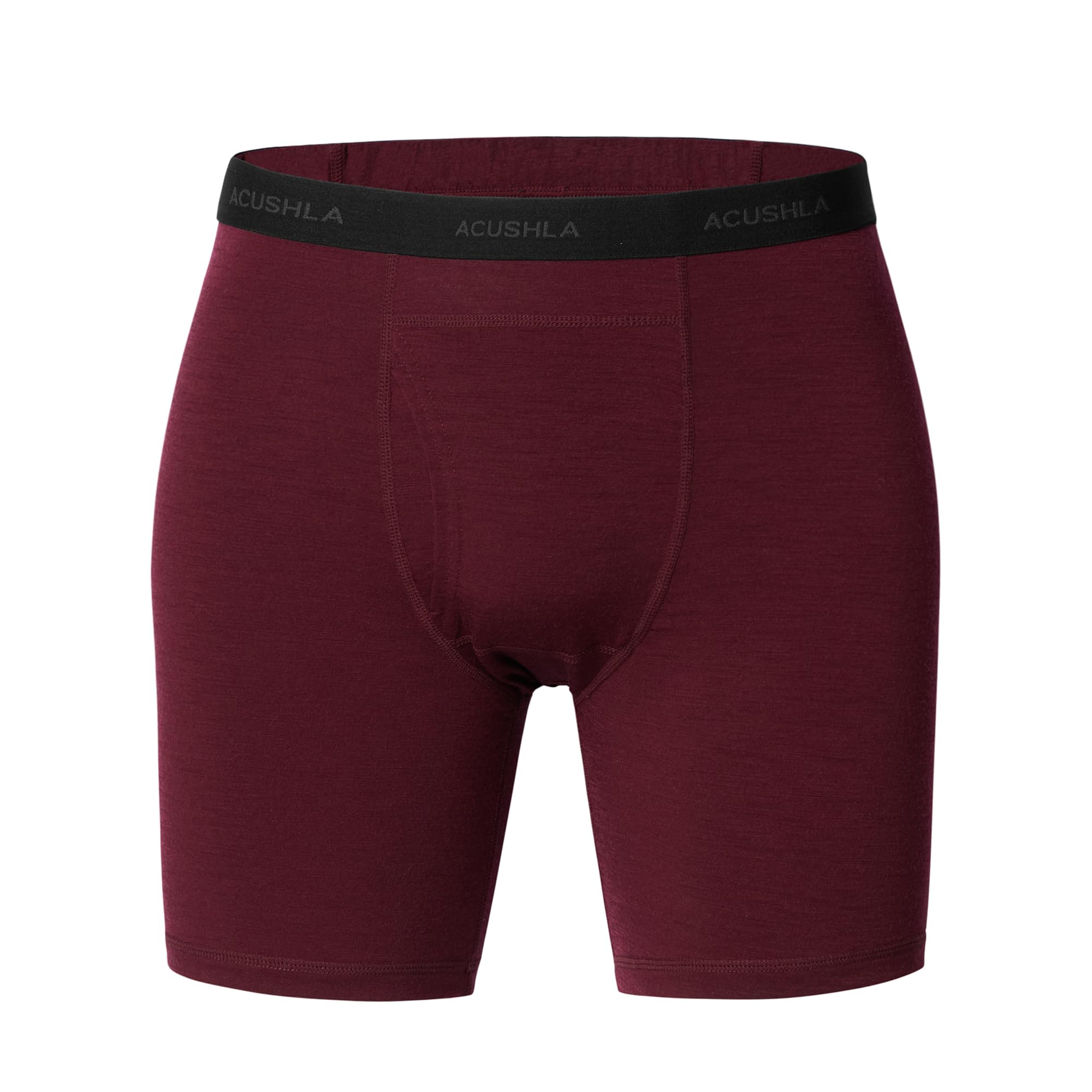 ACUSHLA Merino Wool Boxer Briefs for Men, Breathable Base Layer Underwear