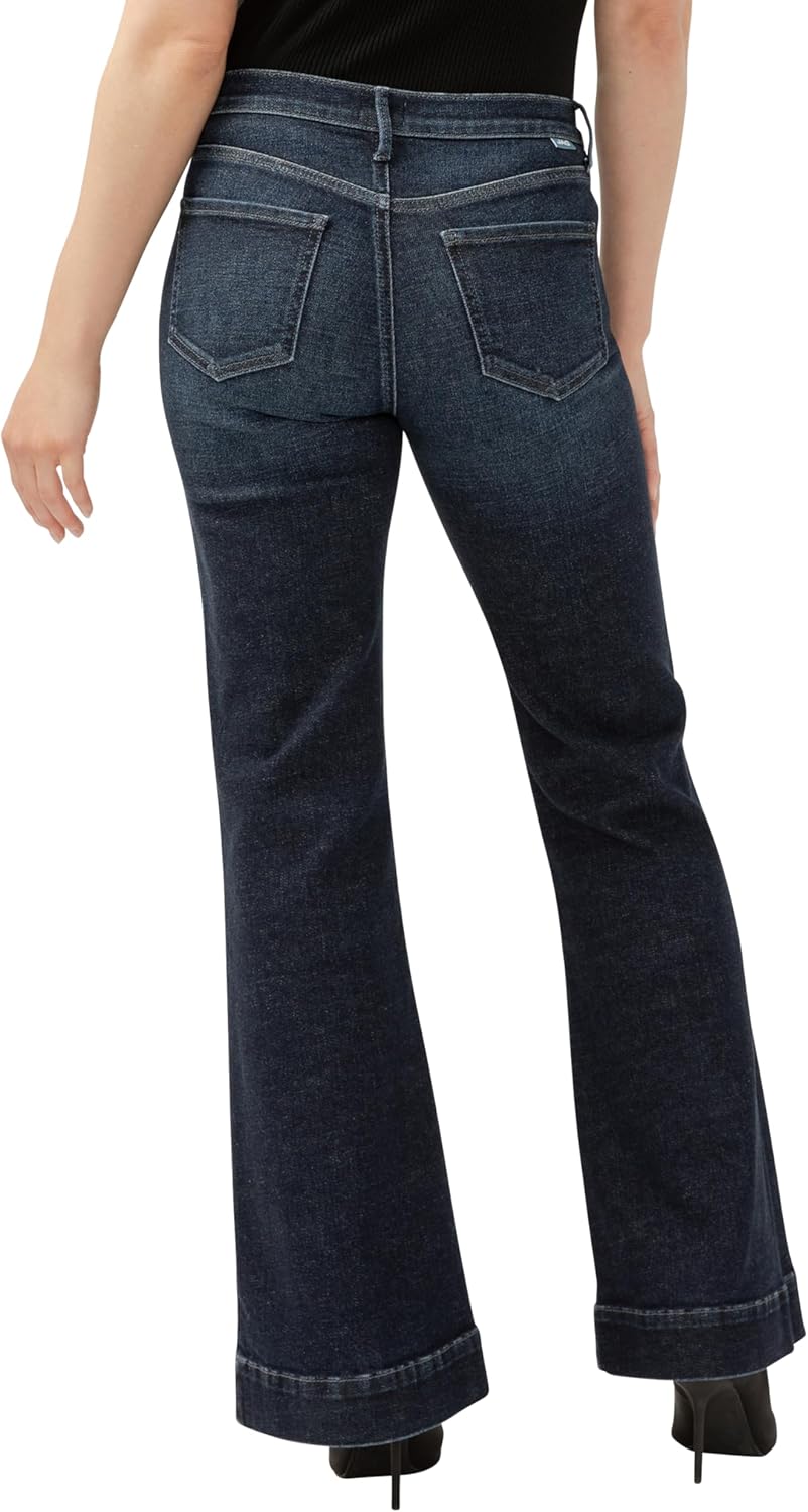 Jag Jeans Womens Kait Mid Rise Flare Leg Jeans & Pants - Image 3