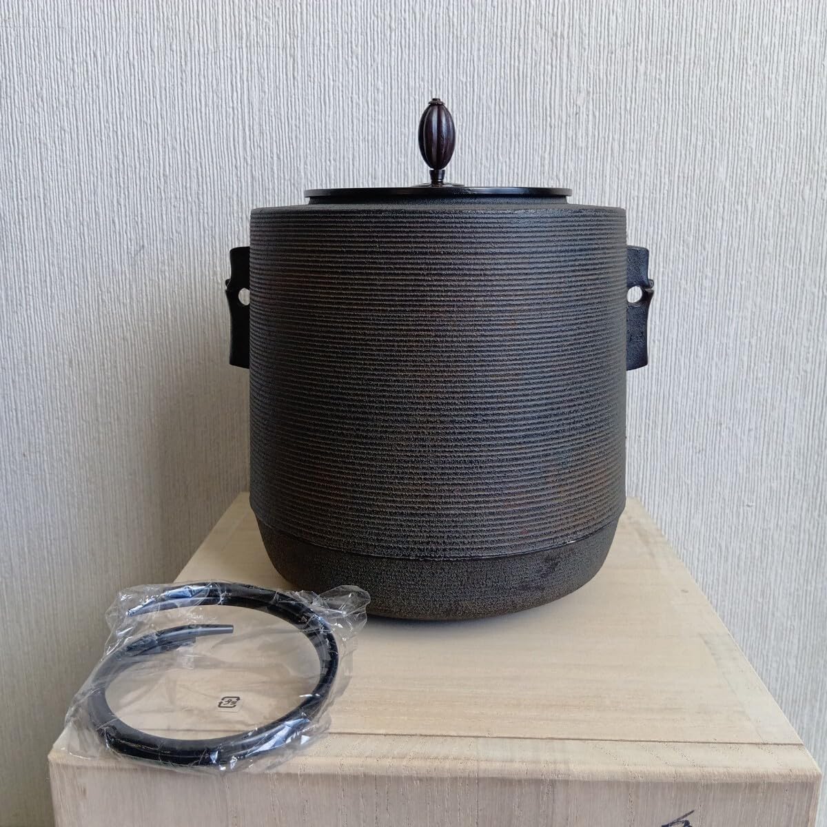 茶釜 釜師 菊池正光 糸目筒型釜 箱付 2025年最新】Yahoo