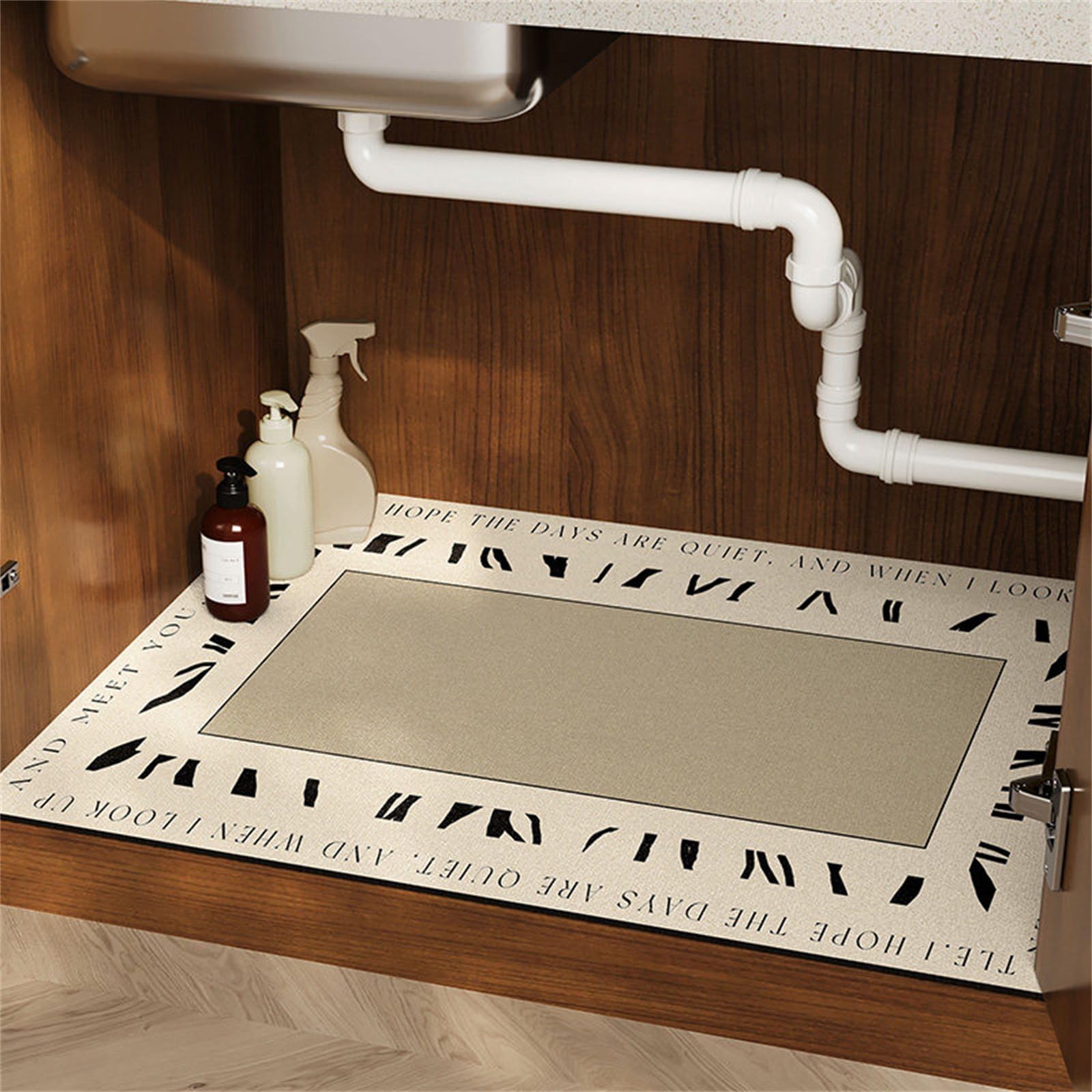 Alfombrilla impermeable debajo del fregadero y tapete protector antideslizante