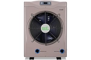 Max 16184BTU Electric Pool Heater, 110v Above Ground Pool Heater for 8/11/15ft Swimming Pools