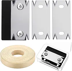 Aparador de faixas de borda com 3 peças de lâminas e rolo de 15 m, estojo de armazenamento para cortador de borda de bétula tiras de madeira com adesivo quente para marcenaria