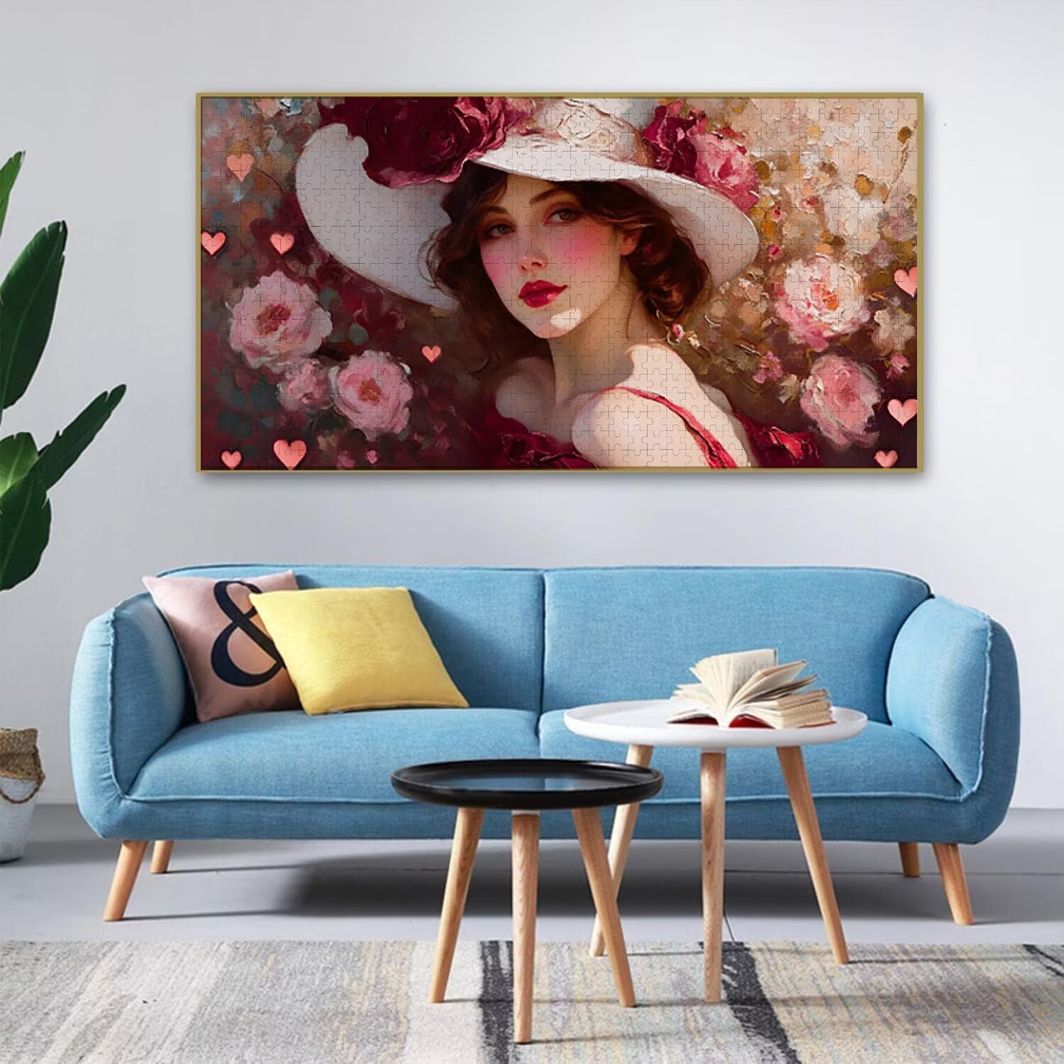 Puzzle para Adultos 1692 Piezas, Flores de mujer Puzzle, Difícil, Desafiante, Rompecabezas Encajan Perfectamente, Letras en la Parte Posterior, sin Polvo, Regalo para Personas Mayores (179x31cm) v-767