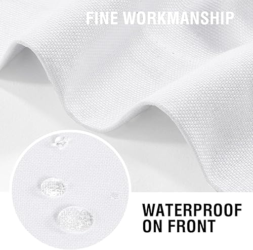 Miniatura 4 de H.VERSAILTEX Cortinas 100% opacas con aspecto de lino de 84 pulgadas de largo para dormitorio, bolsillo para barra, 42 pulgadas de ancho, cortinas