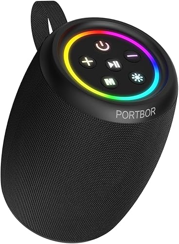 Altavoz Bluetooth, inalámbrico portátil, potente sonido estéreo, IPX5 impermeable, tiempo de reproducción de 15 horas, BT5.3, emparejamiento