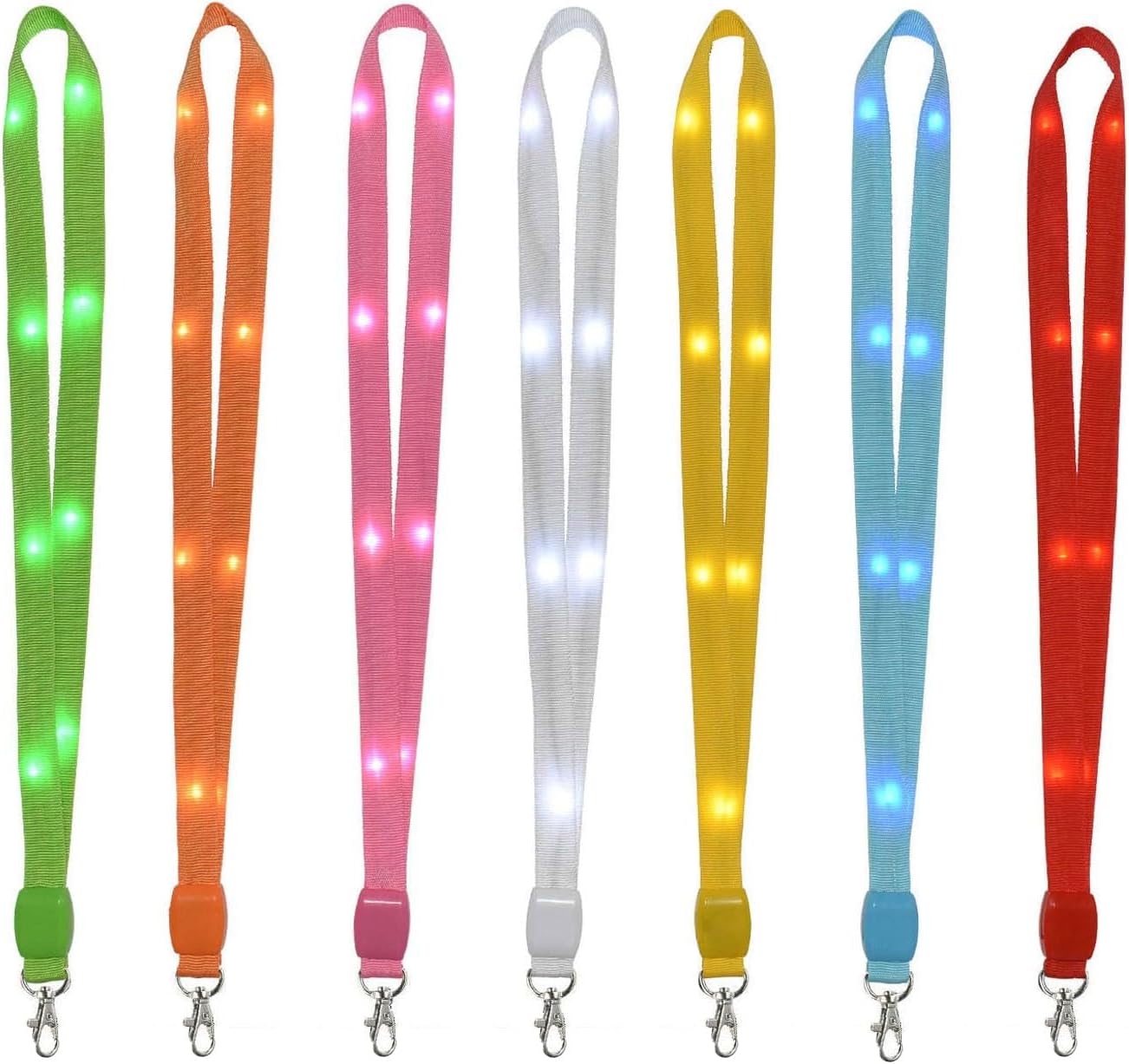 Christmas Light Up Lanyard LED Necklace Flashing Cruise Lanyard for Men Women