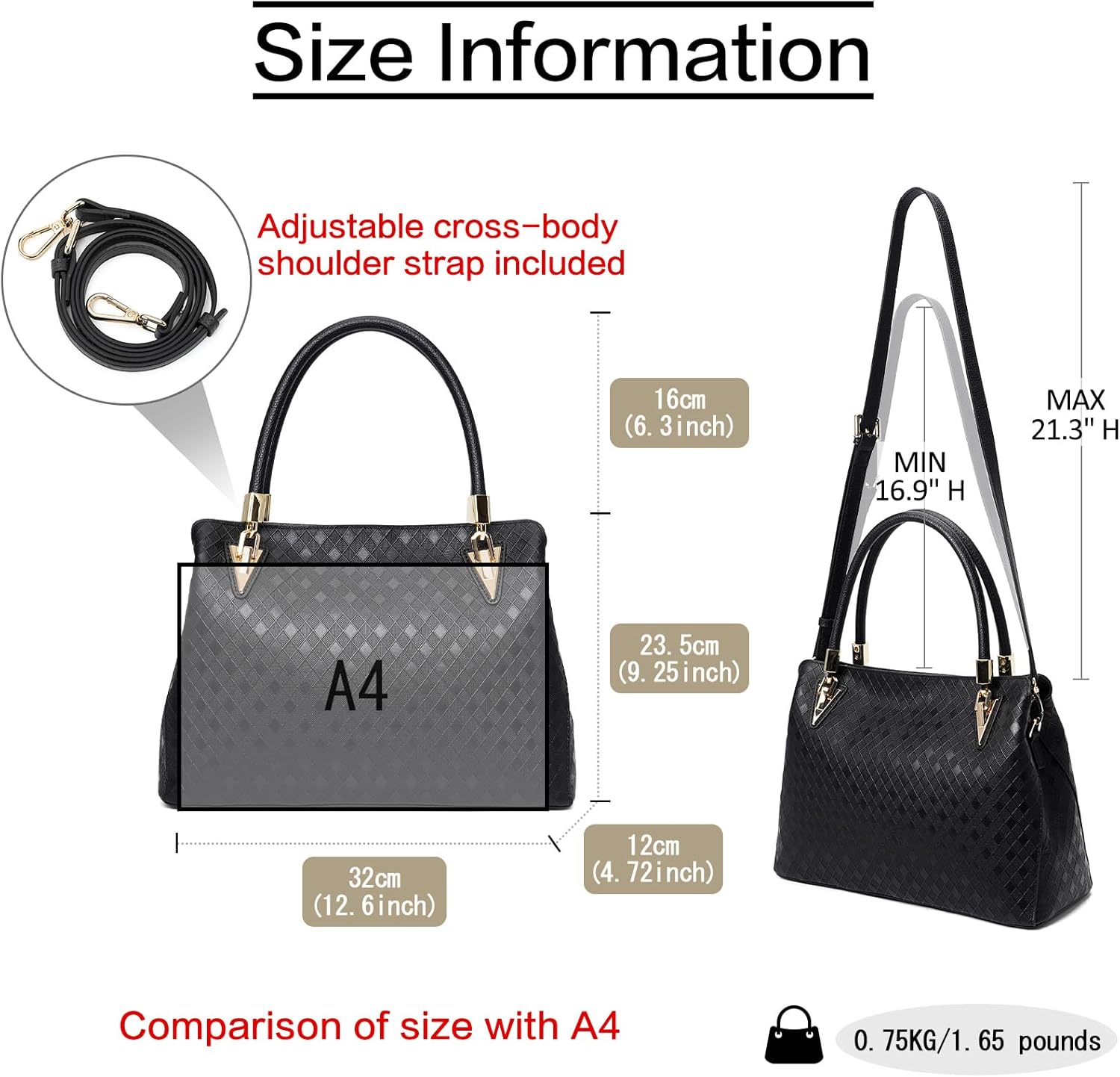 FOXLOVER Genuine Leather Satchel Handbags for Women Elegant Top-handle Bags Designer Shoulder Purses Tote Handbags - Image 3