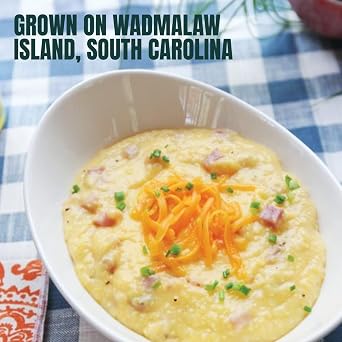 Marsh Hen Mill Sea Island Yellow Grits | Stone Ground Grits | Gluten Free Old Fashioned Grits | Southern Heirloom Corn Grits with a Hearty, Fruity, Nutty Flavor | 100% Natural | 24 Oz (Pack of 1)
