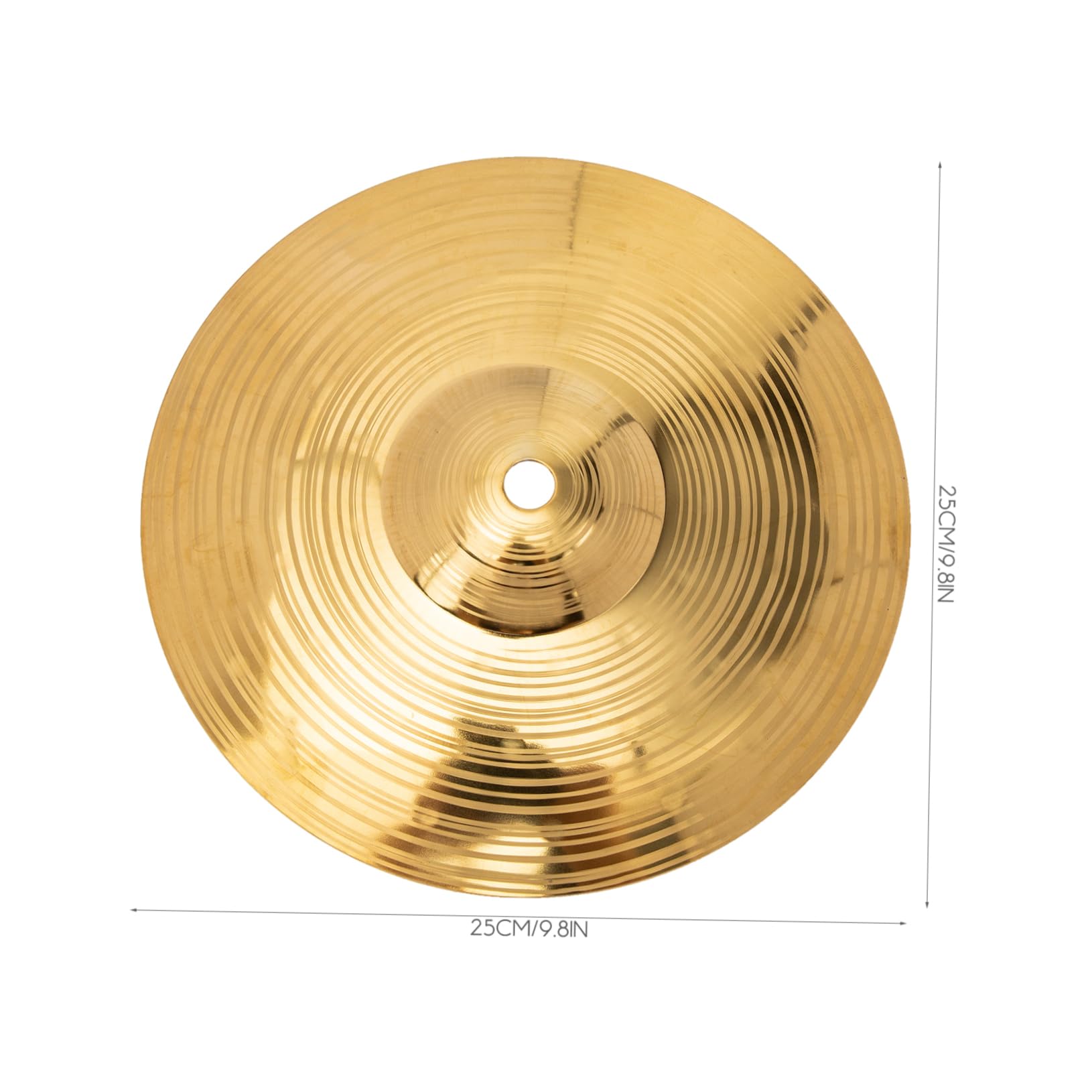 ibasenice Drum Kit Cymbals 10'' Brass Cymbal Replacement Part for Drum Set Accessories