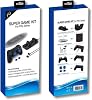 Playstation 4 Uyumlu Aksesuar Seti PS4 Şarj Standı Vertical Stand Kulaklık Silikon Kılıf