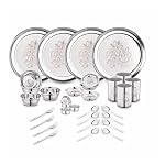 Classic Essentials Stainless Steel Dinner Set|Serves 4 People|Heavy Gauge|Kitchen Set|Permanent Laser-Glory, Set of 32