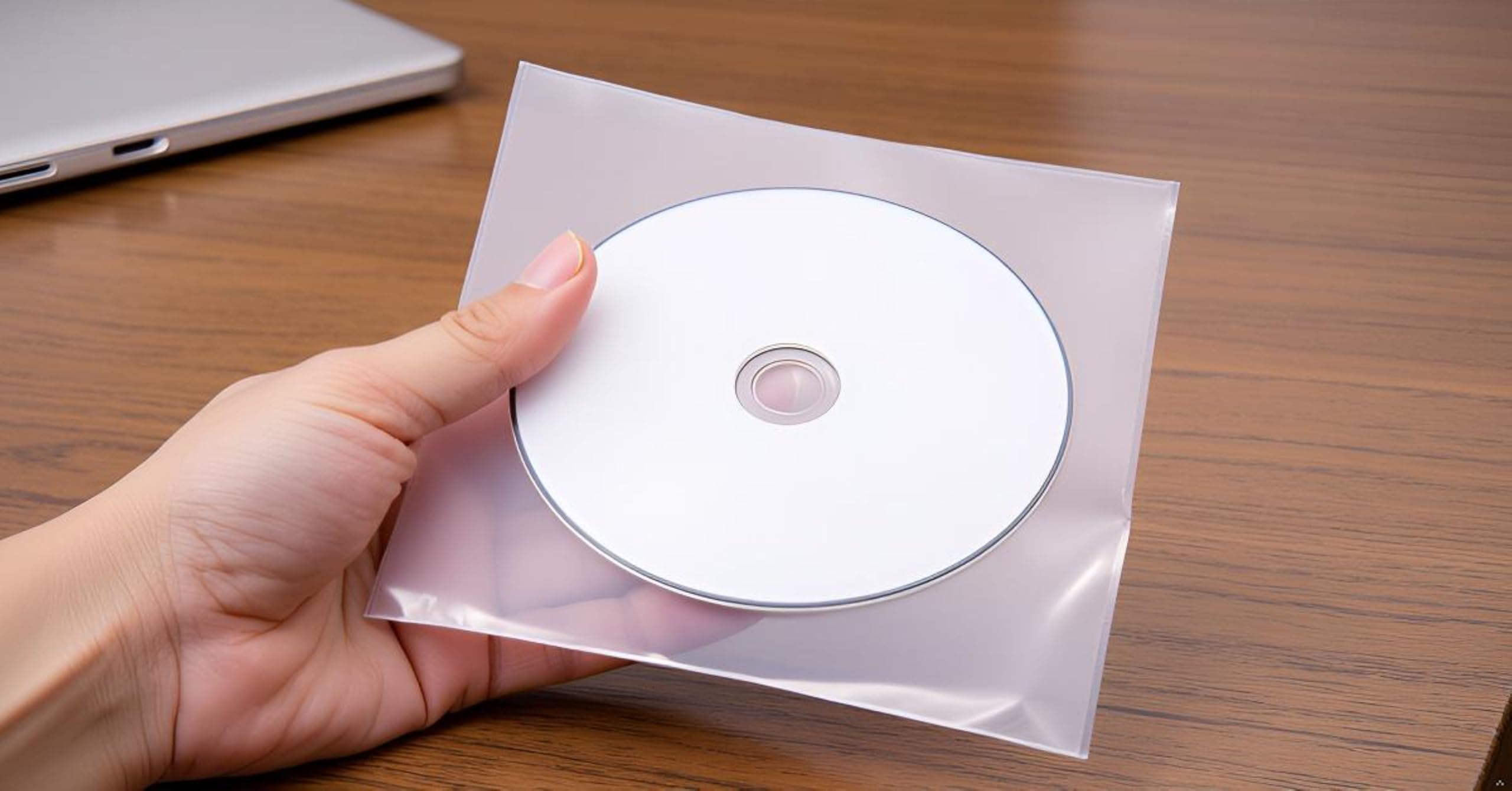 100X Koszulki na płyty CD DVD Blu-Ray | przezroczyste, PVC, z klapką zamykającą | Ochrona przed kurzem, widoczność napisów, praktyczne przechowywanie płyt Cd Dvd Sleeves