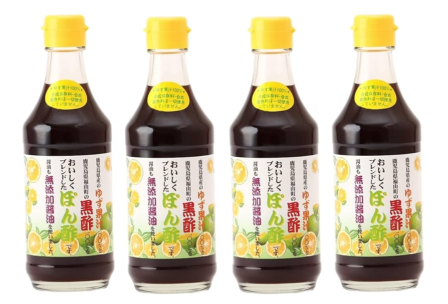 Amazon.co.jp: 唐船峡食品 ゆず黒酢ぽんず 300ml×4本 : 食品