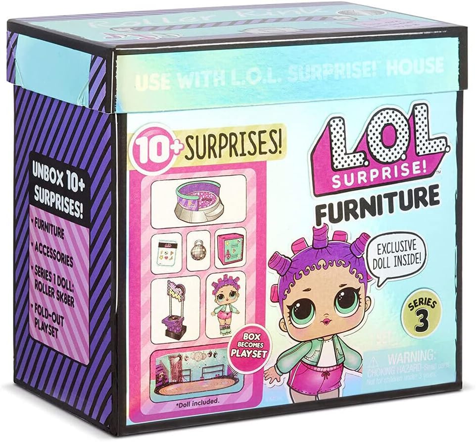 L.O.L. Surprise! LOL Collectable Dolls for Girls - With 10 s and Accessories - Roller Sk8er - Furniture Series 3