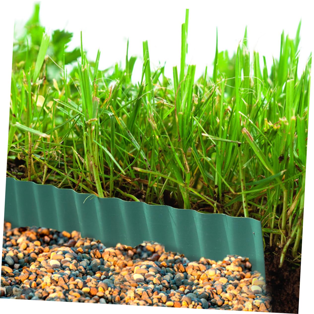 BESTonZON Recinzione da Ondulata in Plastica Bordura per Aiuole e Flessibile e Riutilizzabile per Decorazioni Esterni Partizione Cortile Naturale e Resistente