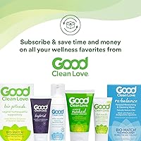 Vista 5 de Good Clean Love Almost Naked Hint of Mint Organic Water-Based Lube, Personal Lubricant with Aloe Vera, Safe for Adult Toys & Condoms, pH-Balanced