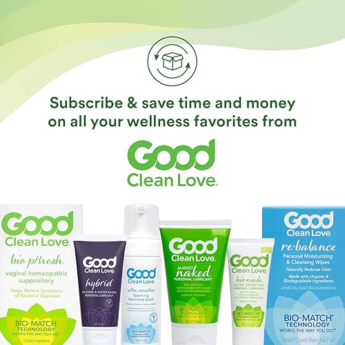 Miniatura 5 de Good Clean Love Almost Naked Hint of Mint - Lubricante orgánico a base de agua, lubricante personal con aloe vera, seguro para juguetes y condones