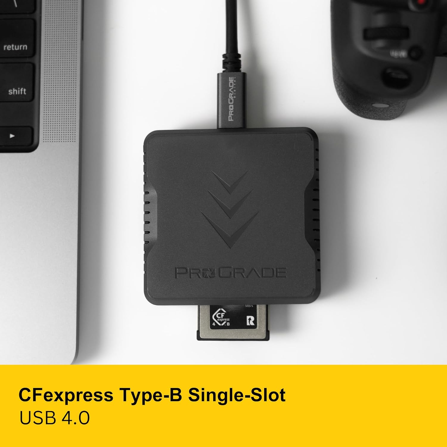 CFexpress Type B Single-Slot Memory Card Reader by ProGrade Digital | USB 4.0 for Professional Filmmakers, Photographers, Content Creators