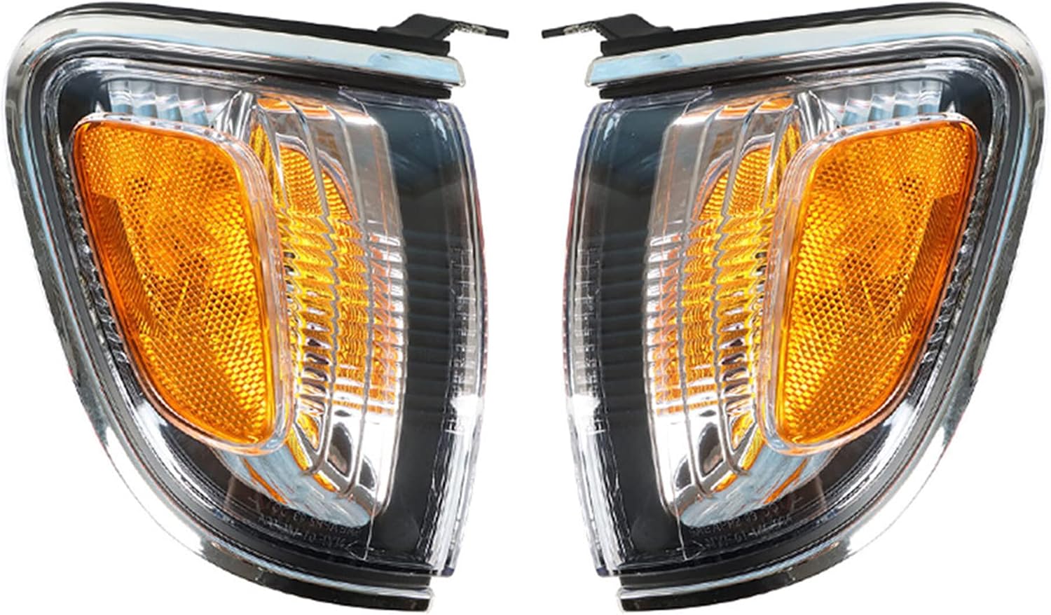 Parking/Side Marker Light Electroplated Frame of Corner Light Replacement for Tacoma 2001 2002 2003 2004 Replacement for 8161004080 8162004080