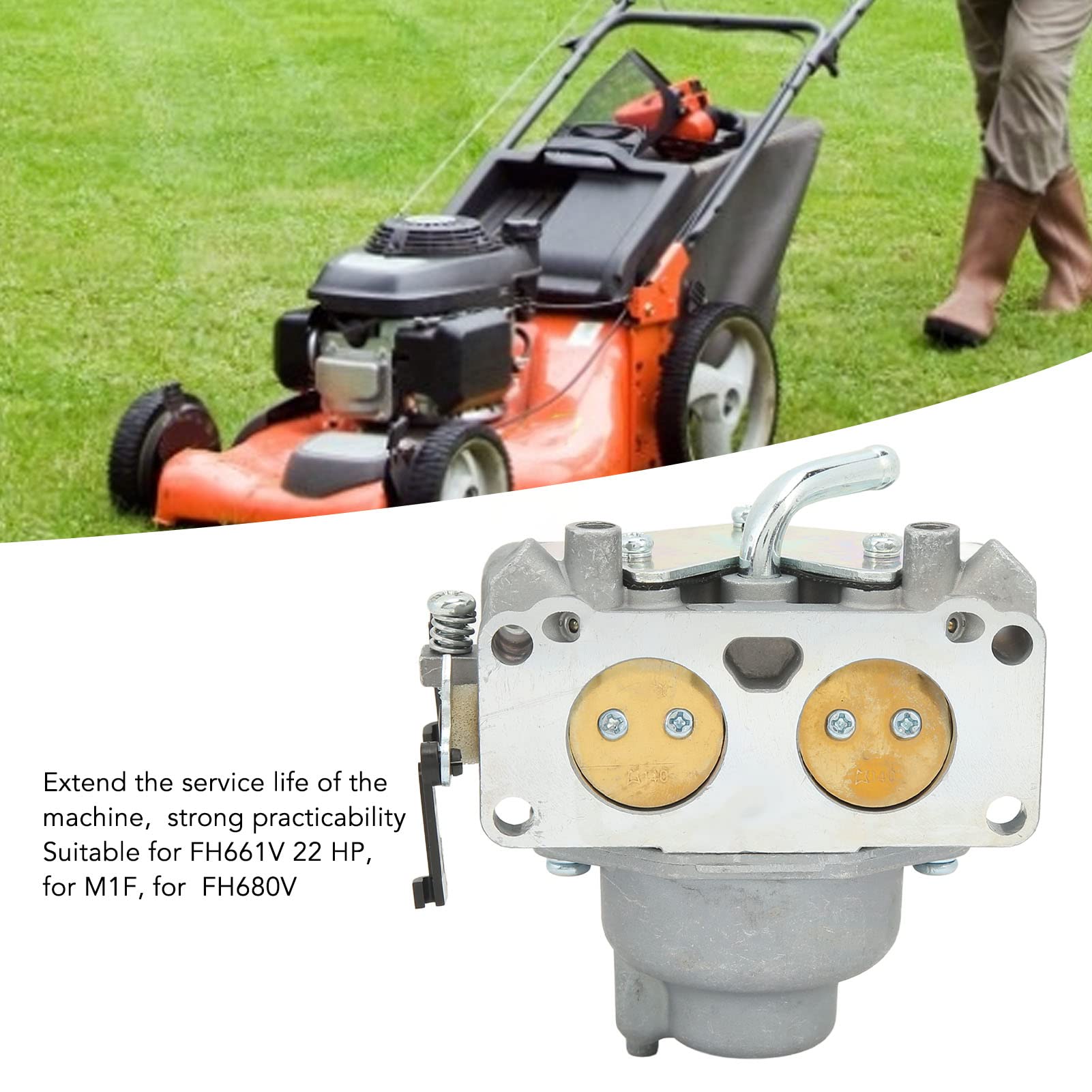 Accessorio di Ricambio in Alluminio per Carburatore del Tosaerba per FH661V e FH680V Installazione Semplice per Tosaerba