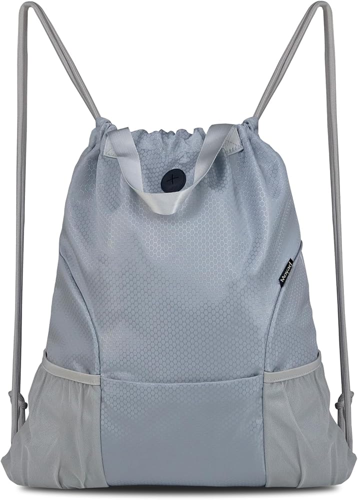 Borsa A Tracolla Con Coulisse, Borsa Zaino Con Coulisse Sportiva Con Tasca Con C - Foto 13