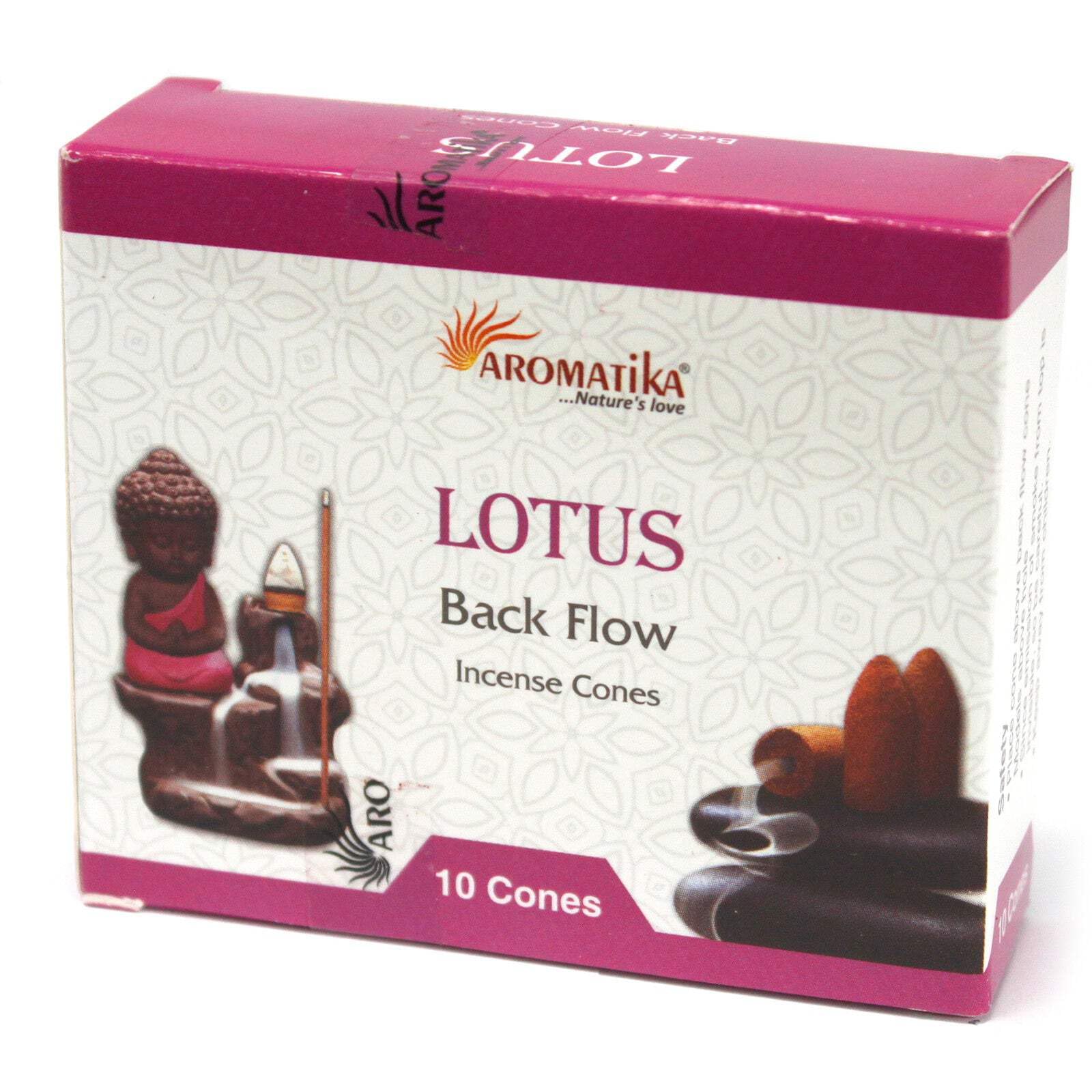 Ancient Wisdom Aromatica Backflow Incense Cones - Lotus