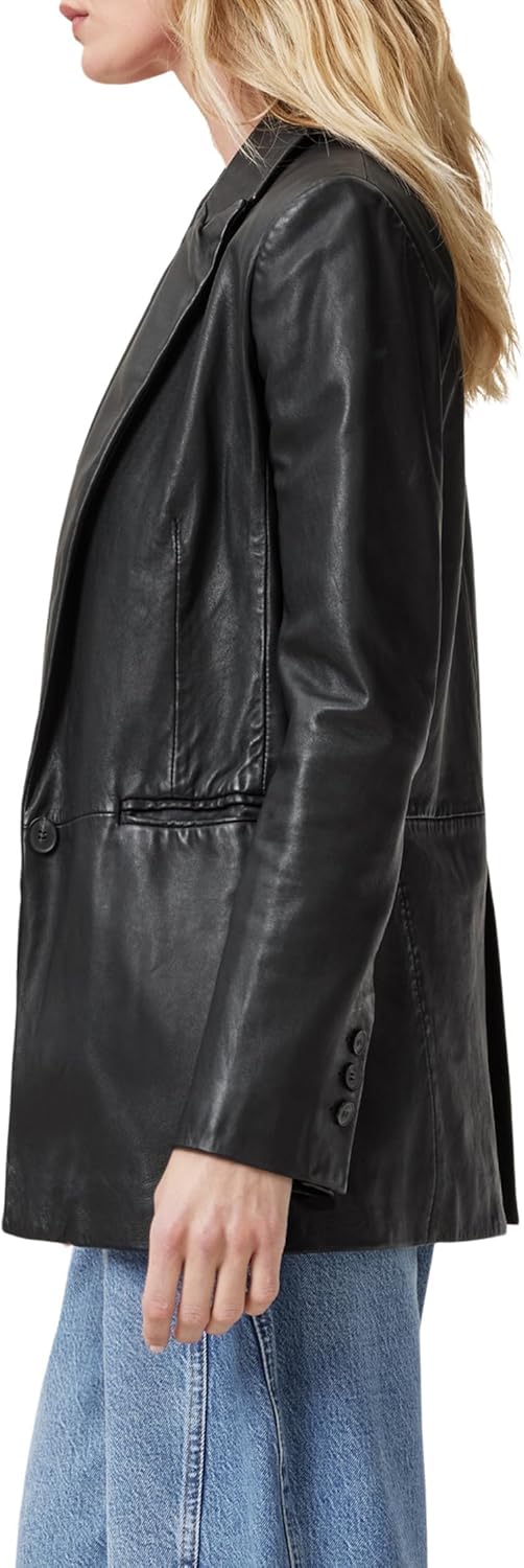 AllSaints Women's Deri Leather Blazer