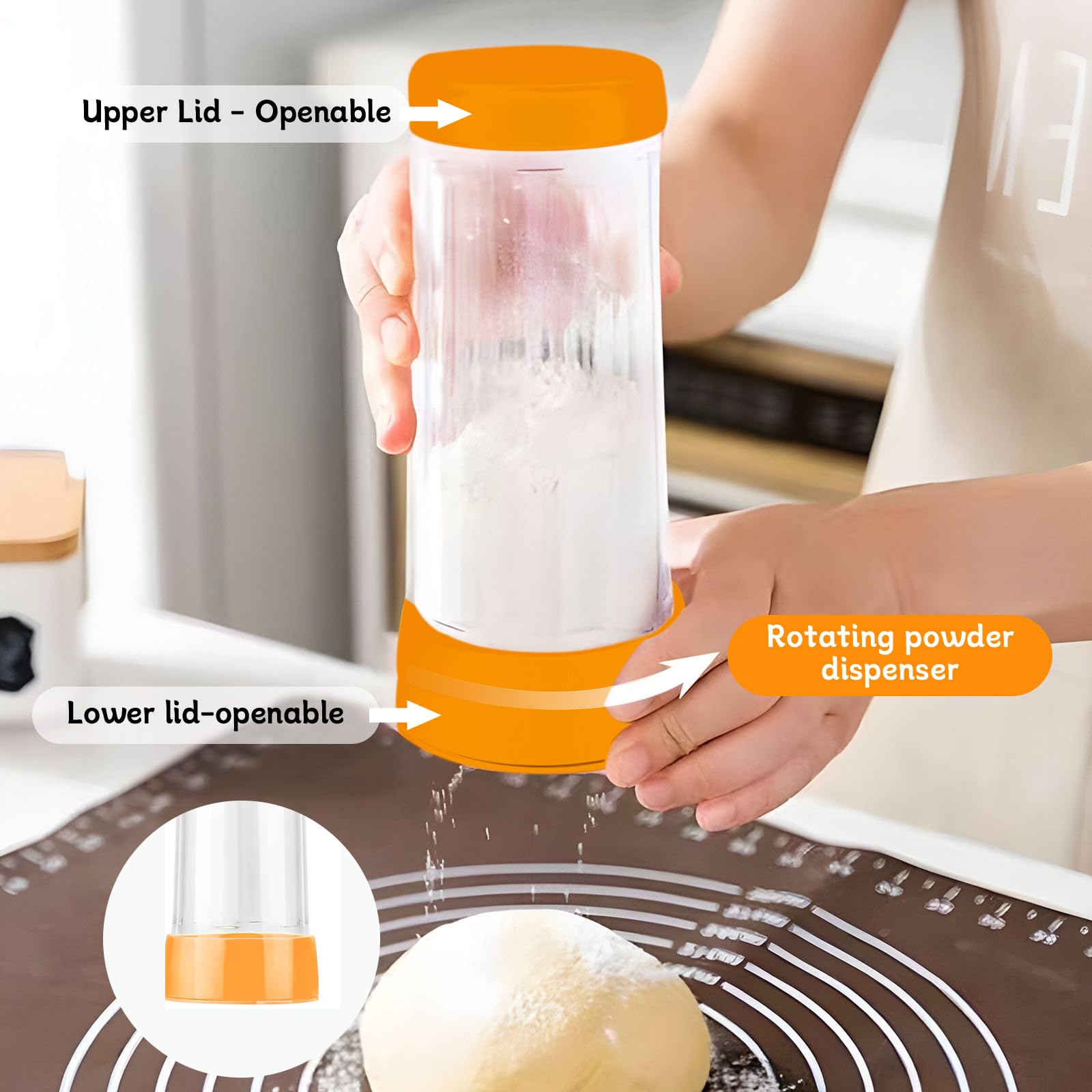 Saupoudreuse à Sucre En Acier Inox - Tamis Fin Pour Cacao, Farine Et Café | Design Élégant Et Étanche