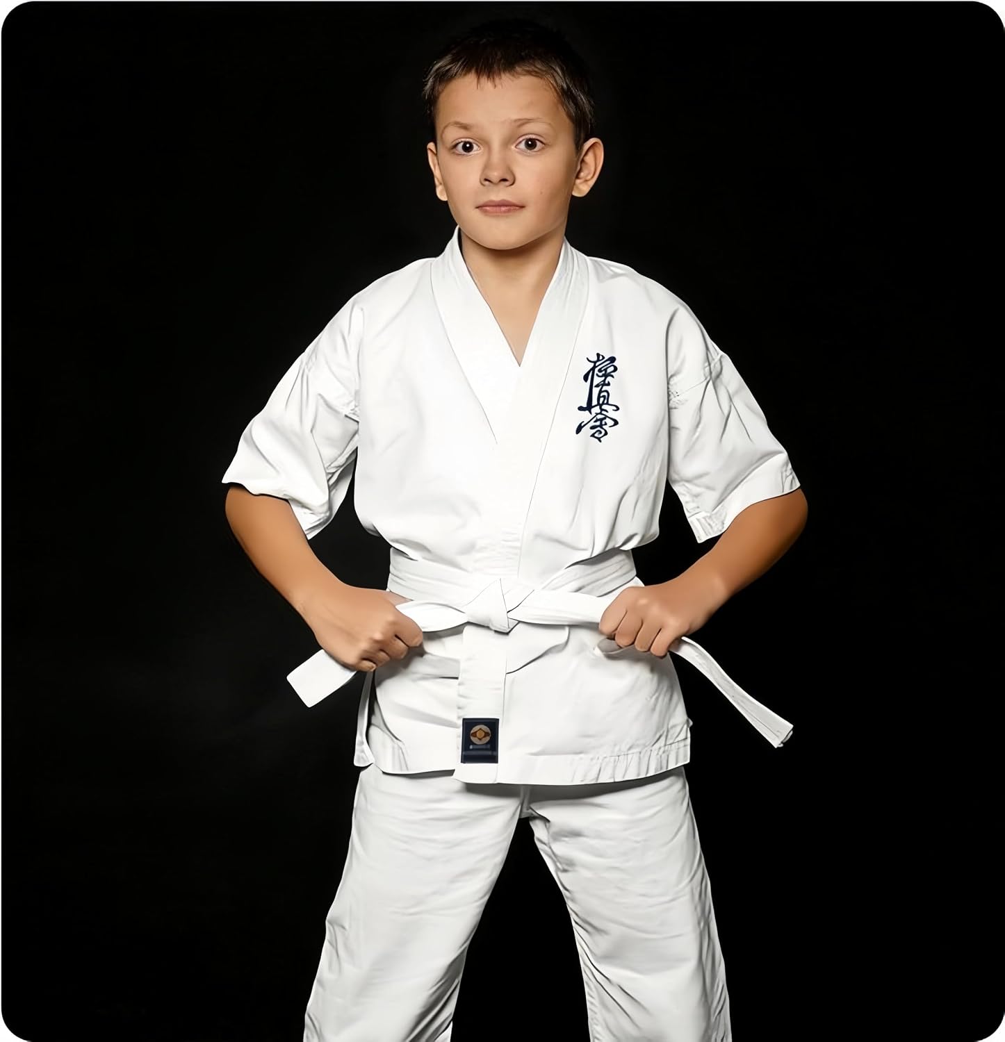 Kyokushin Karate Gi Uniform Set for Beginners & Adults Martial Arts Training Uniform with White Belt Karate Dojo Gi Set