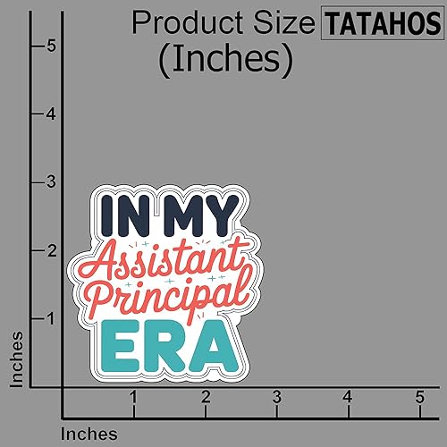Miniatura 2 de (3 unidades) en My Assistant Principal Era - Divertida calcomanía de vinilo para personal escolar, calcomanía impermeable para educadores,