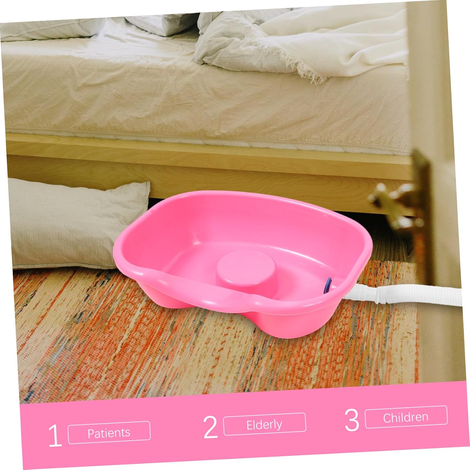 Portable Ergonomic Shampoo Basin for Bedridden Elderly and Pregnant Women Large Hair Washing Tray with Neck and Shoulder Support Comfortable Hair Washing Rest for Home and Hospital