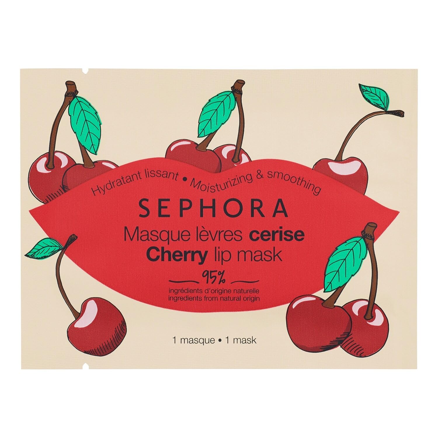 COLLECTION Cherry Lip Mask - Ultra-Moisturizing and Smoothing Treatment with Antioxidant-Rich Cherry Extract for Soft, Plump, and Revitalized Lips (1pc)