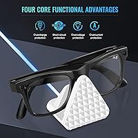 Vista 6 de Soporte de carga inteligente para lentes y cable compatible con Ray-Ban Meta Wayfarer Headliner Skyler, base de carga portátil USB-C para lentes