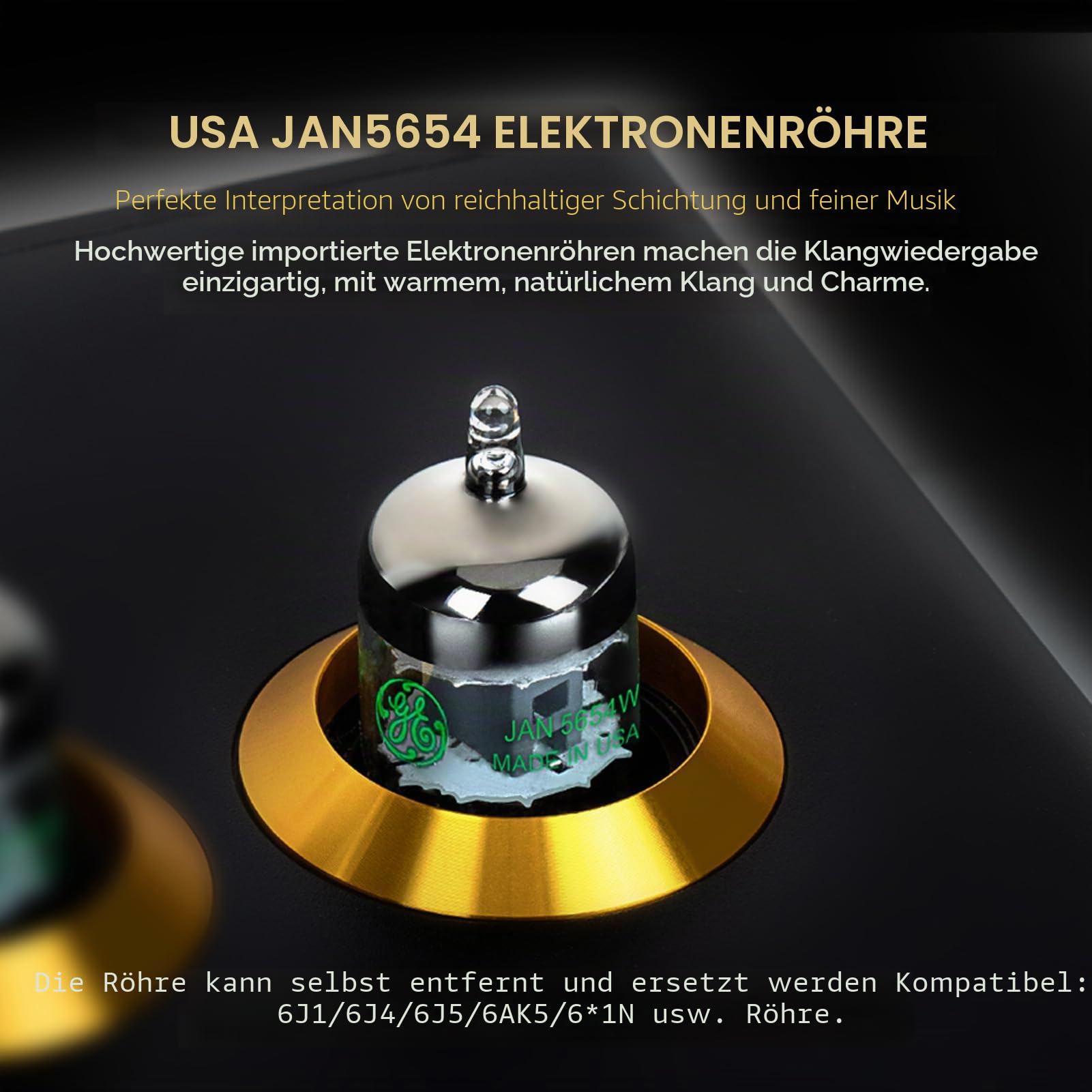 Audio Equalizer 3-Band EQ Röhrenvorverstärker für HiFi-Systeme mit JAN5654 6J1 6J4 6J5 6AK5 Kompatibilität für DVD CD MP3 Player Computer Smartphones (summina7fqks9vnye-12)
