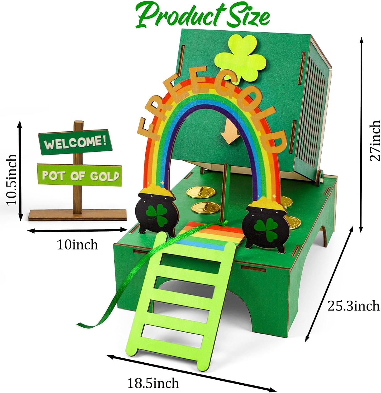 luck sea St Patricks Day Crafts: Leprechaun Trap DIY Kit Arts Gifts for Activities Party Supplies Decorations - Style 5