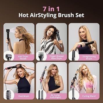 Air Styler, Fast Drying Blow Dryer & Curling StylingTool, Hot Air Styler No Heat Damage, Hot Air Styler Wrap for Curling Volumizing Straightening Styling