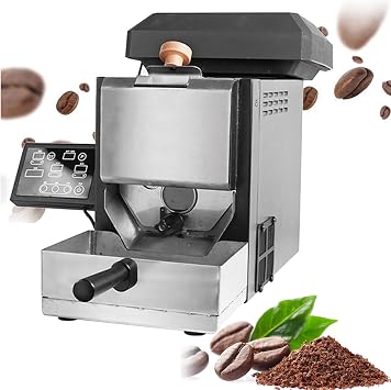 Electric Coffee Bean Roasting Machine 150-300g Commercial Grade Coffee Bean Roaster with Flame-Simulating Heating 3 Roasting Modes Smoke Control Technology