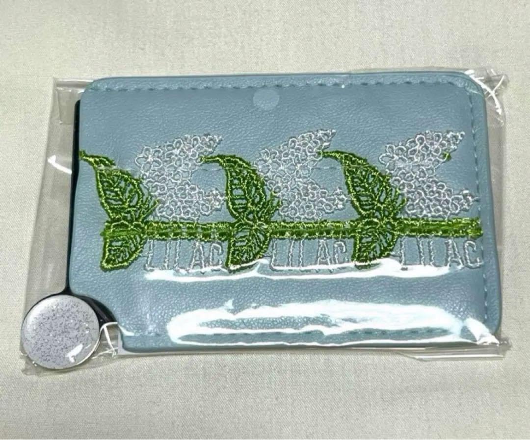 近沢レース シーズン限定 ライラック カード型ステンレスミラー 手鏡