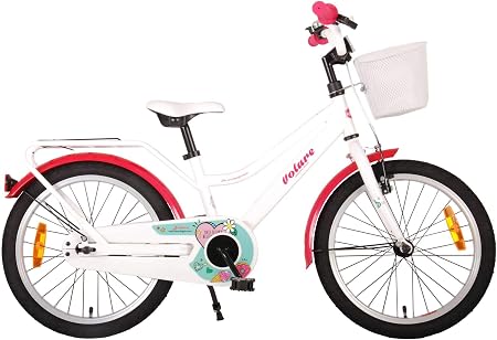 Bici Bicicletta Bambina 18 Pollici Volare Brilliant con Cestino Bianco 95%  Assemblata : Amazon.it: Sport e tempo libero