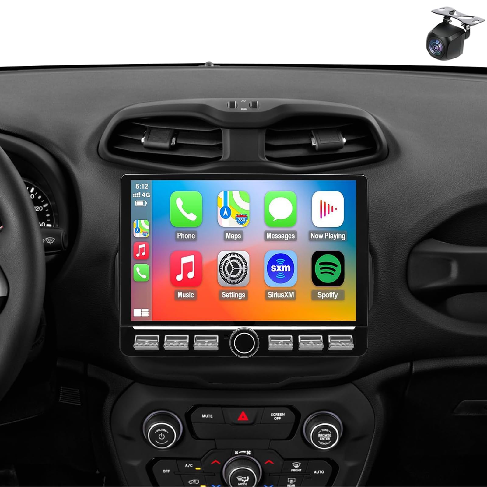Aktualizacja radia samochodowego do wymiany Jeep Renegade 2015-2023 10,1"