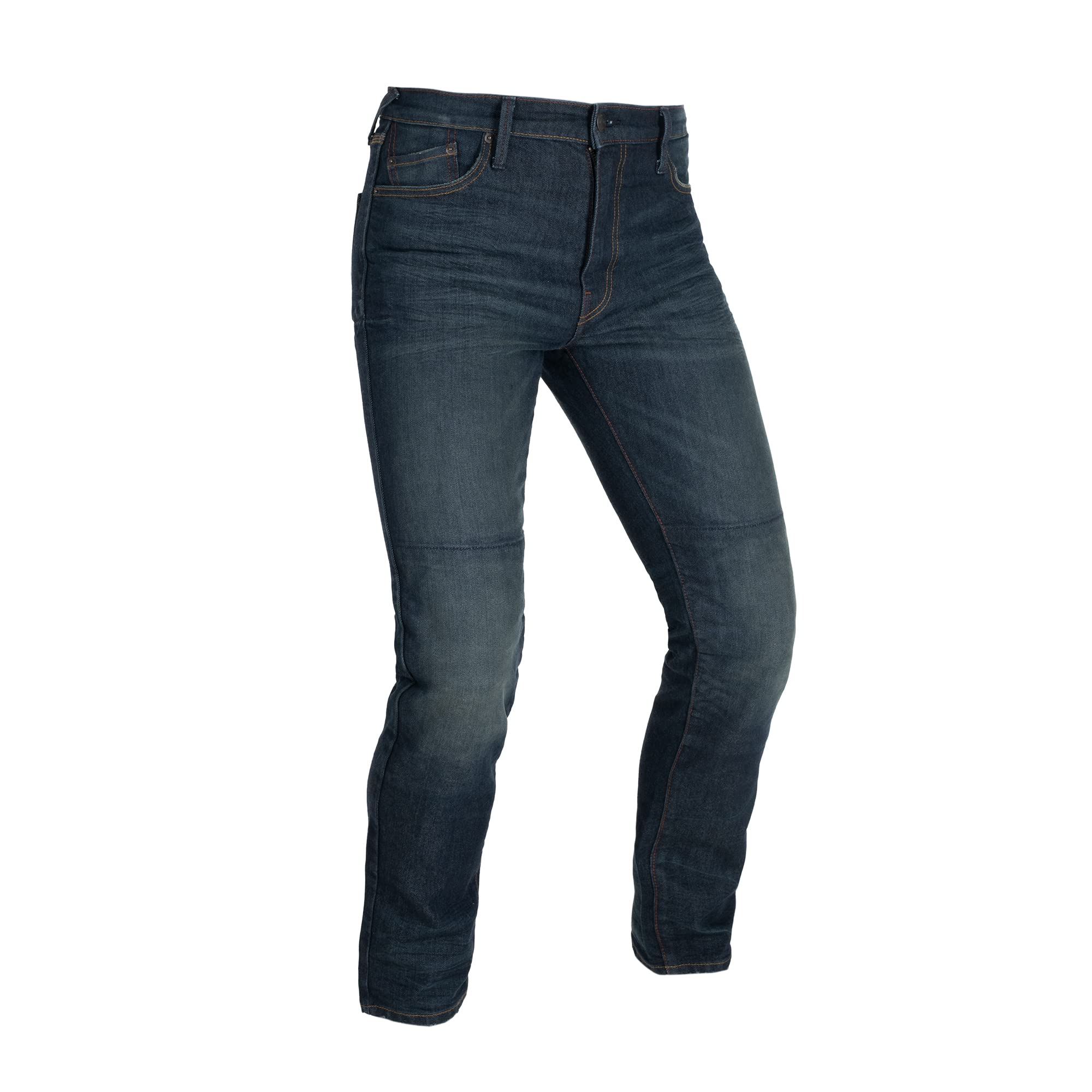 Oxford Men's Blue 3 Year Aged Oa Aaa Straight Motorcycle Jeans 3 Year 38/34